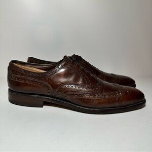 Allen Edmonds Dark Brown Brogue Derbys
